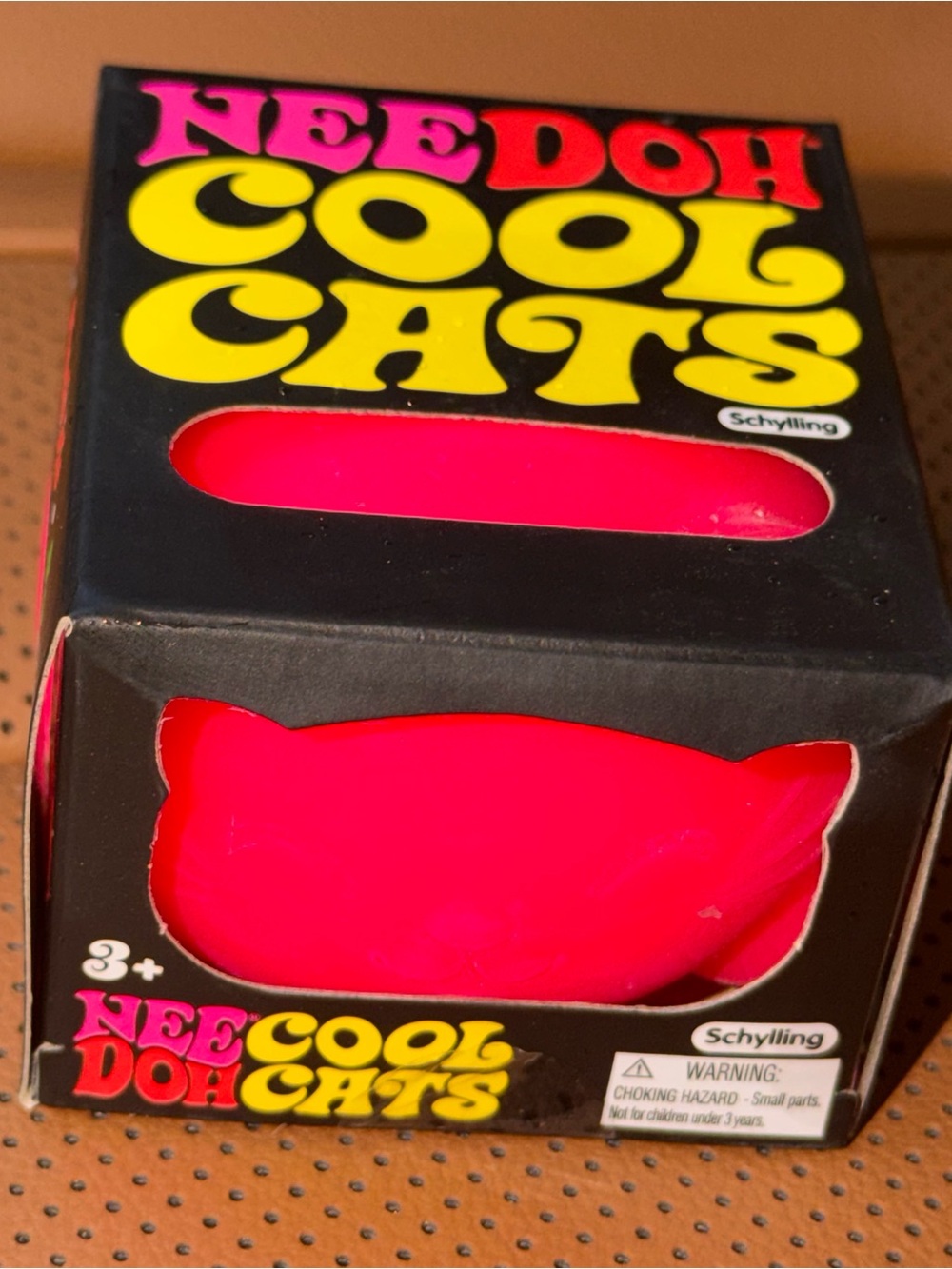 Needoh Schylling Cool Cats Squishy Toy - Pink